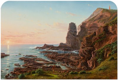Castle Rock, Cape Schanck by Eugene von Guérard